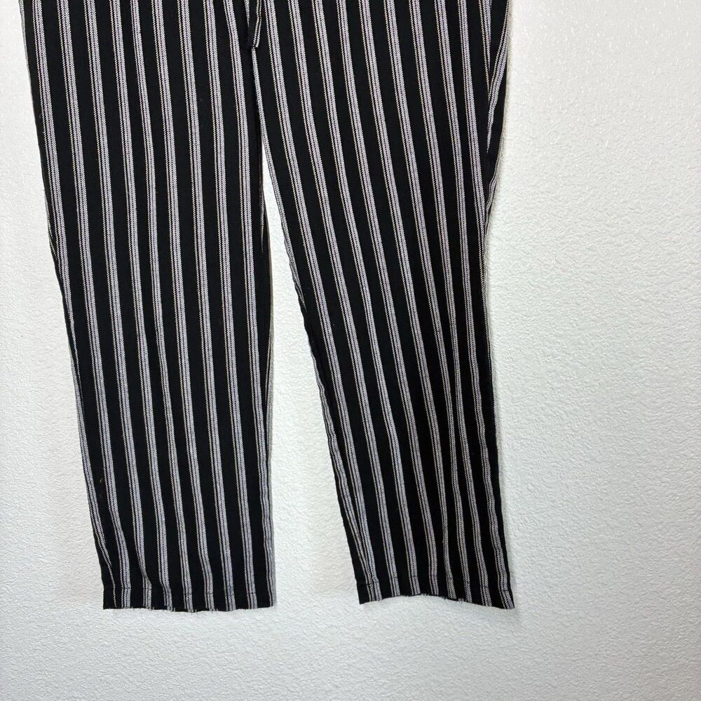 KUT From The Kloth cotton Pull On jogers M Black Stripe Ankle Elastic Waist - Picture 3 of 14